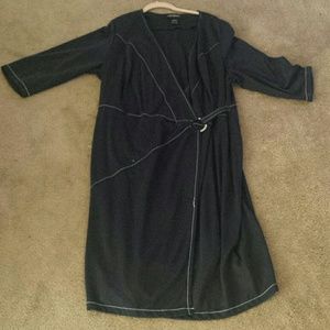 Size 22/24 navy blue wrap dress